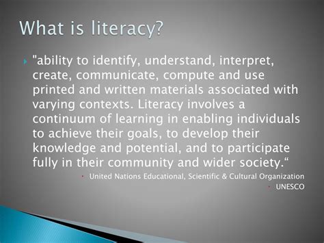 what is literacy definition